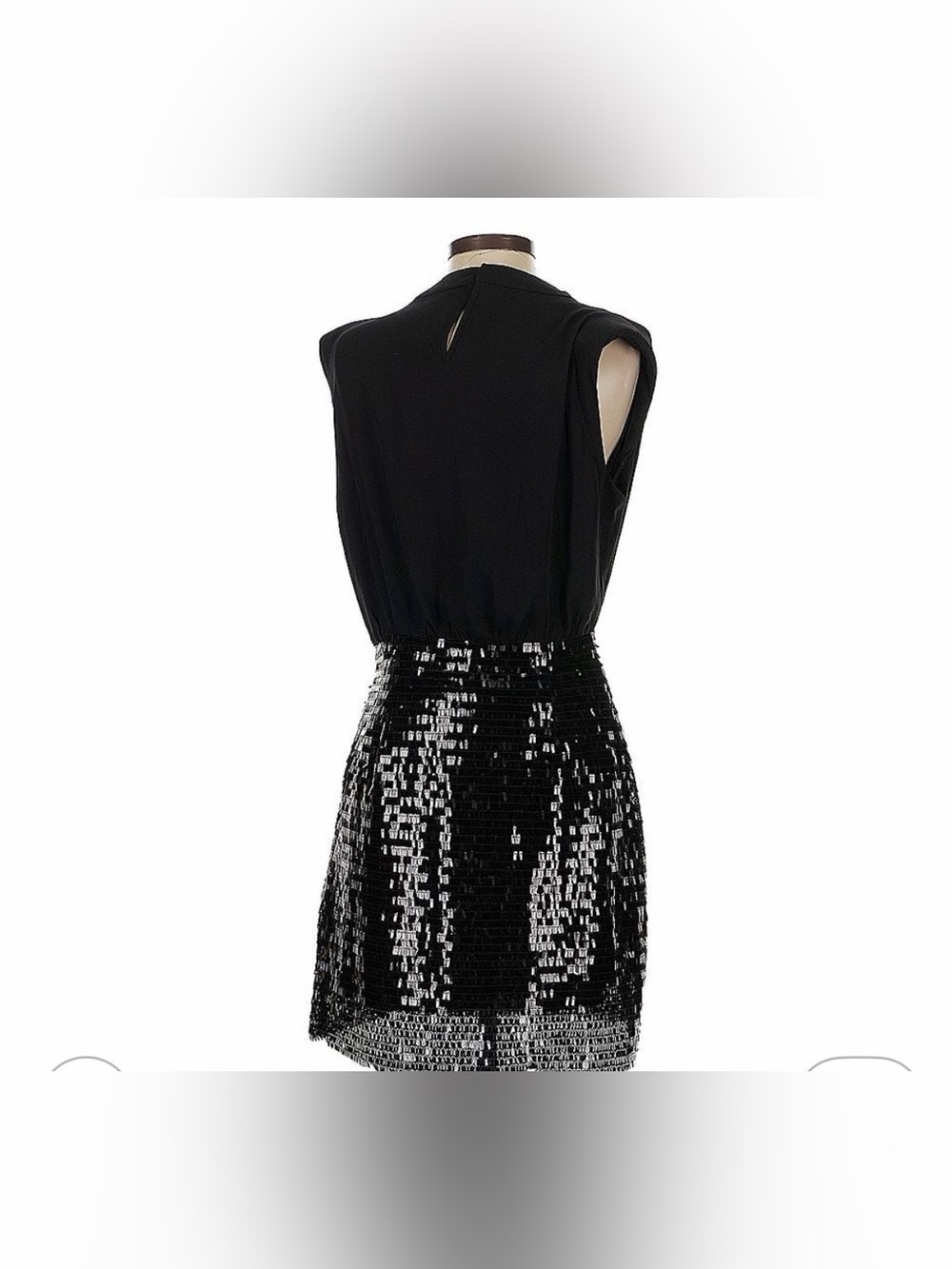 Astr Black Sequin Mini Dress